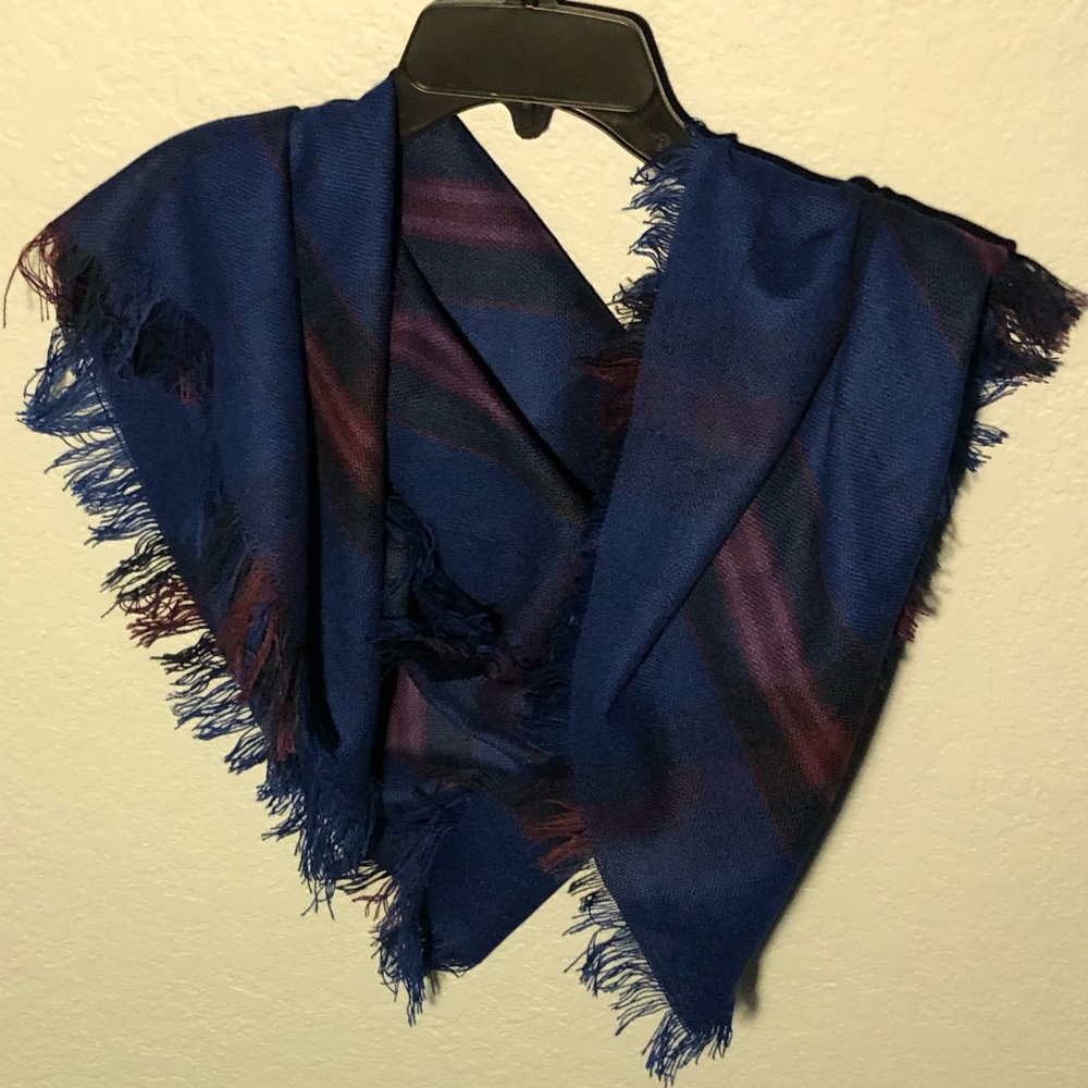 Plaid Blanket Scarf Wrap Shawl 48" x 48"